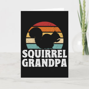 Fathers Day Funny Squirrel Grandpa Card
