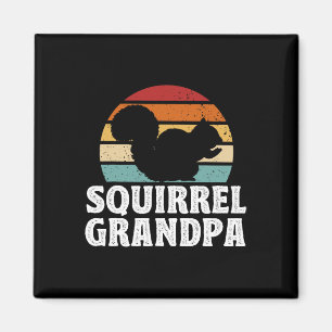 Fathers Day Funny Squirrel Grandpa Magnet