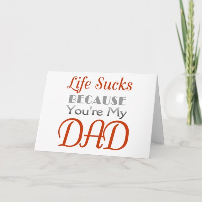 Father's Day funny statement Card (Front)