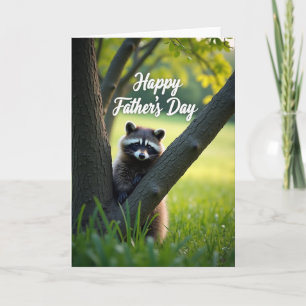 Fathers Day Furry Creature Scene Card