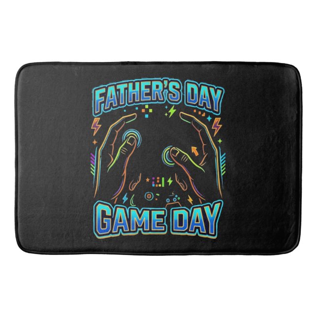 Father's Day, Game Day Bath Mat (Front)