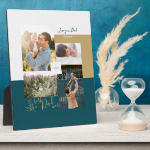 Father's day gift Best Dad Ever Photo Collage Plaq Plaque
