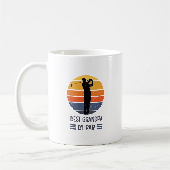 Father's Day Gift | Best Grandpa By Par  Coffee Mug (Left)