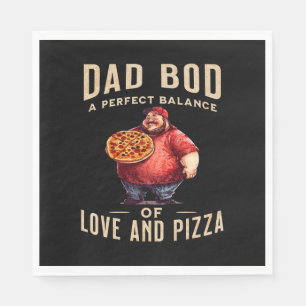 Father's Day Gift   Dad Bod A Perfect Balance Napkin