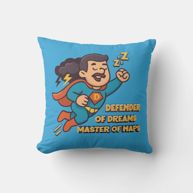Father's Day Gift - Defender of Dreams Cushion (Front)