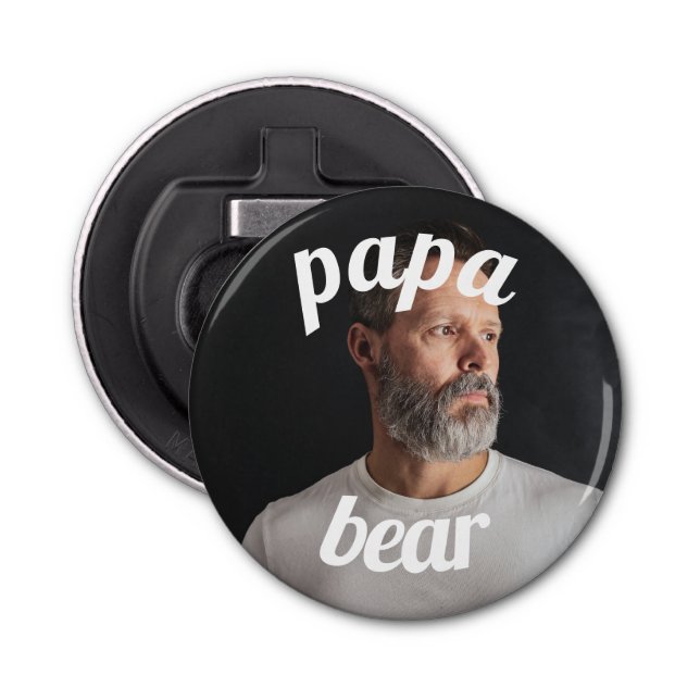 Father's Day Gift for Best Dad with Papa Bear Bottle Opener (Front)