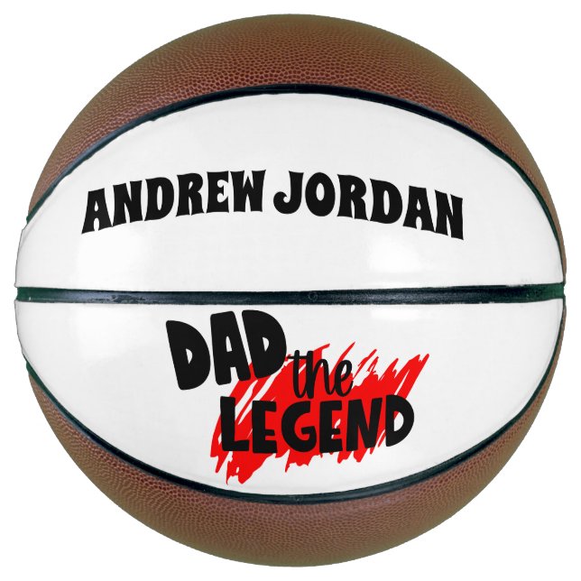 Father's Day Gift For Dad Basketball, Custom Dad Basketball (Front)