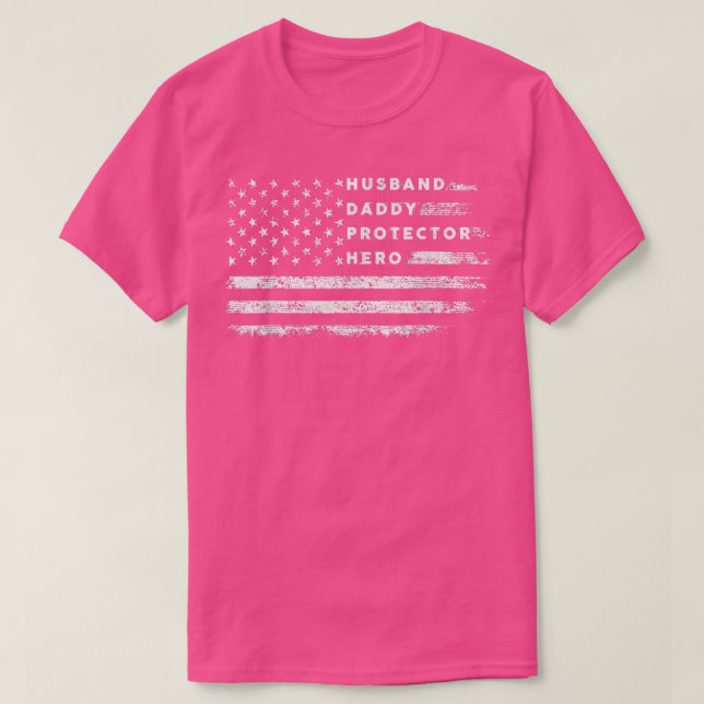 Father's Day Gift For Dad, Husband Daddy Protector T-Shirt (Design Front)