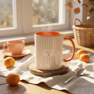 Father's Day Gift For Dad Orange Stripes Mug