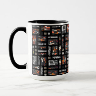Fathers Day Gift for Dad Tray of Tools Mug