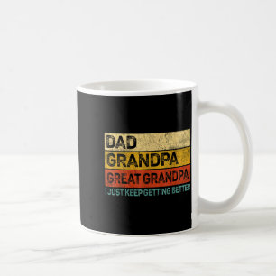 Fathers Day Gift From Grandkids Dad Grandpa Great  Coffee Mug