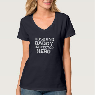Father's Day Gift from Wife Husband Daddy Protecto T-Shirt