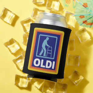 Fathers Day Gift Funny Oldi Parody Gift For Dad  Can Cooler