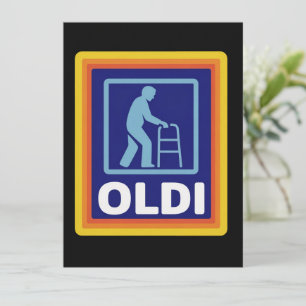 Fathers Day Gift Funny Oldi Parody Gift For Dad Invitation