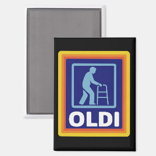 Fathers Day Gift Funny Oldi Parody Gift For Dad Magnet