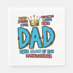 Father's Day Gift   Hero Man Of God Napkin