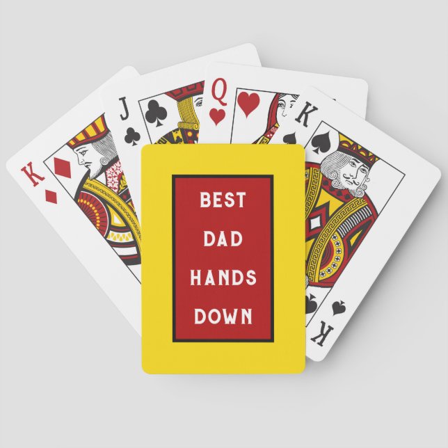 Father's Day Gift Ideas Playing Cards (Back)