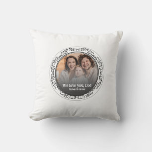 Father's Day Gift Memorable Family Photo Best Dad Cushion