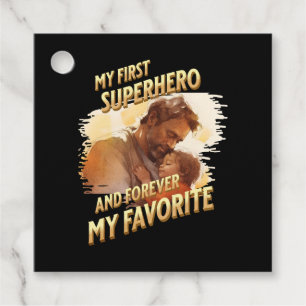 Father's Day Gift My First Superhero Favour Tags