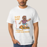 Father's Day Gift - Slice Surf Dad T-Shirt<br><div class="desc">Ride the pizza wave with Slice Surf Dad,  ideal for dads who love pizza and chill vibes! Great for Father’s Day or casual summer gear.</div>