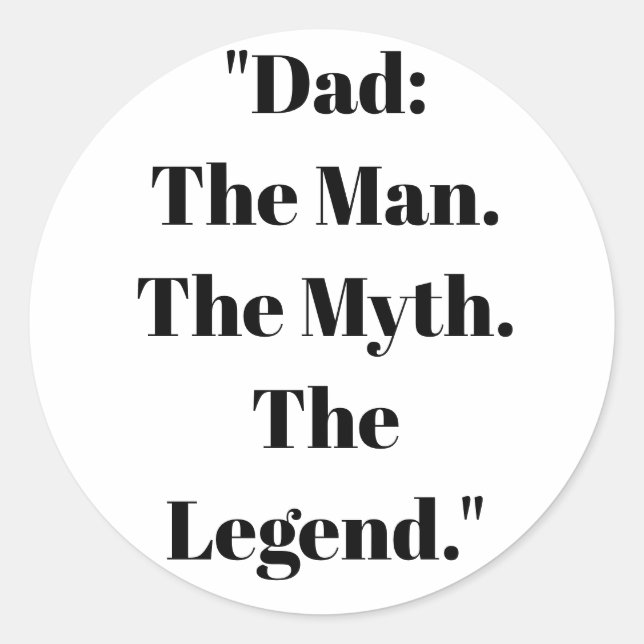 Father's Day Gift Sticker (Front)