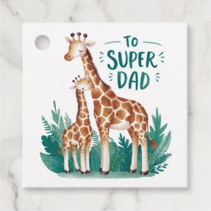 Father's Day Gift To Super Dad Favour Tags