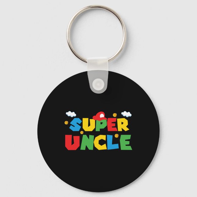 Fathers Day Gift Uncle Gift From Niece Nephew Sist Key Ring (Front)