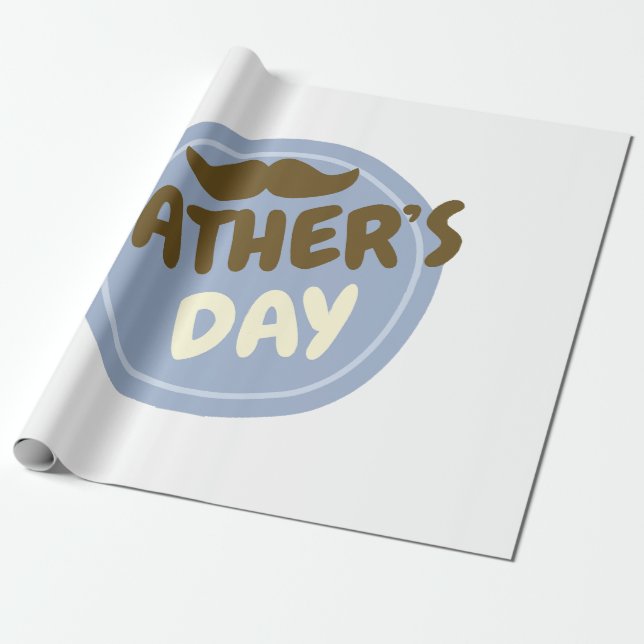 Fathers day gift wrapping paper (Unrolled)