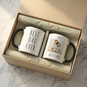 Father's Day Gifts Custom Photo Best Dad Ever Mug