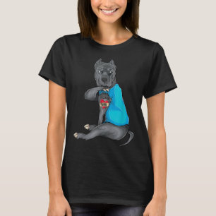 Fathers Day Gifts Dad Funny Dog Pitbull I Love Dad T-Shirt