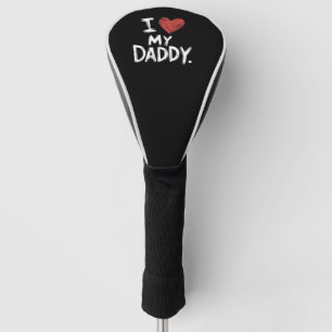 Father's day gifts daddy heart golf head cover