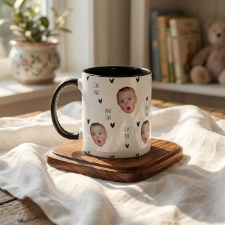 Father's Day Gifts For Dad Black Heart Mug