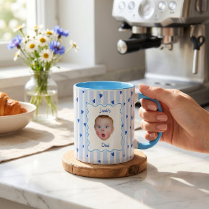 Father's Day Gifts For Dad Blue Stripes Mug