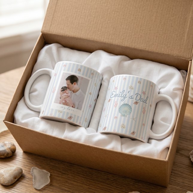 Father's Day Gifts For Dad Seashell Coffee Mug (Creator Uploaded)