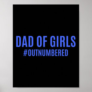 Fathers Day Gifts From Kids Wife Dad Of Girls Outn Poster