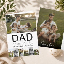 Father's Day Girl Dad Daughter Collage 8 Photo Car