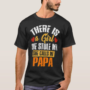 Father's Day Girl She Calls Me Granddaddy Grandpa T-Shirt