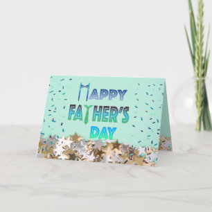 Father's Day Glitters and Stars Holiday Card