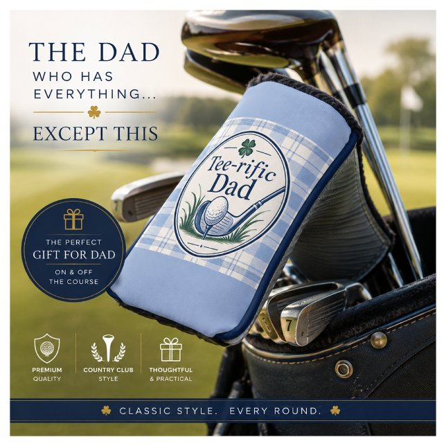 Fathers Day Golf Gift for Dad Putter Cover (Classic golf style meets thoughtful gifting with this premium putter cover for golf-loving dads.)