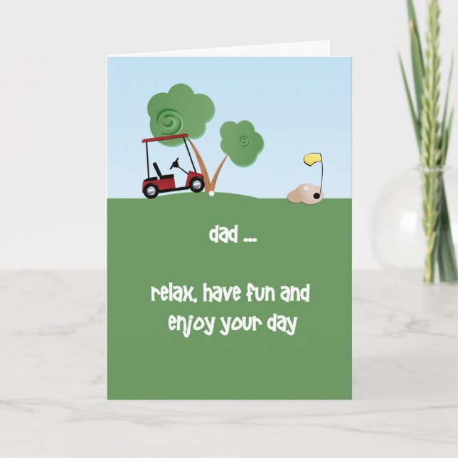 Father's Day Golf Theme Card (Front)