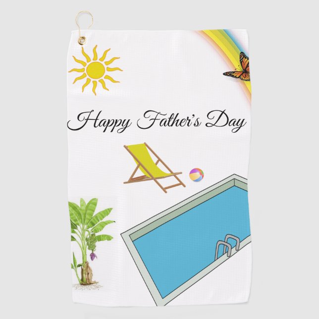 Father's Day Golf Towel (Front)