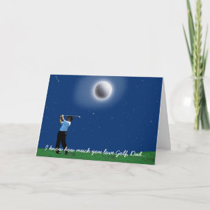 Father's Day "GOLFING ADDICT" Greeting Card