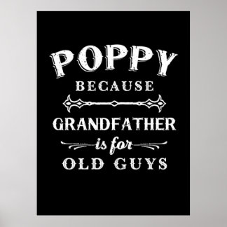 Father's Day | Grandfather Is For Old Guys Poster
