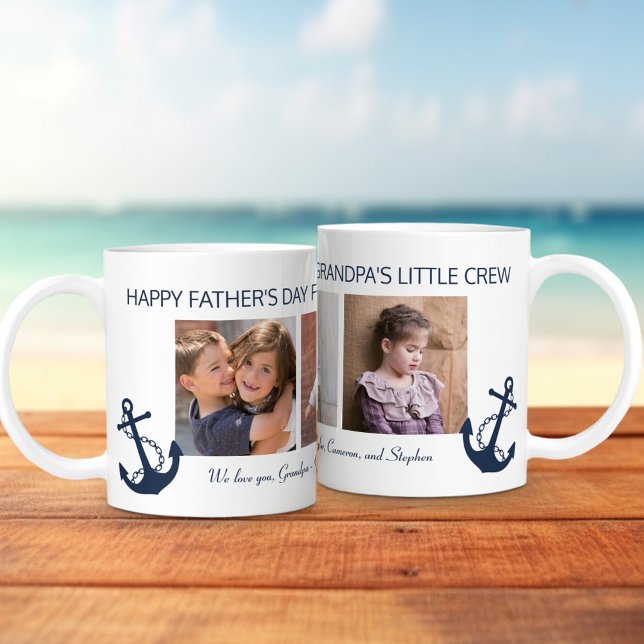 Fathers Day Grandpa 3 Photo Collage  Coffee Mug (Creator Uploaded)