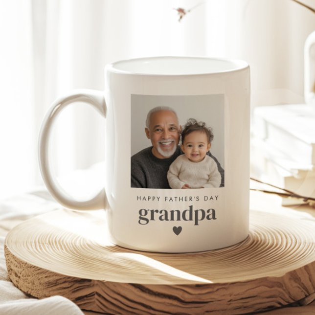 Fathers Day Grandpa Photo Coffee Mug (Zazzle Fathers Day Grandpa Photo Coffee Mug (Front))