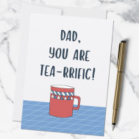 Fathers Day Great Dad Funny Tea Pun Quote