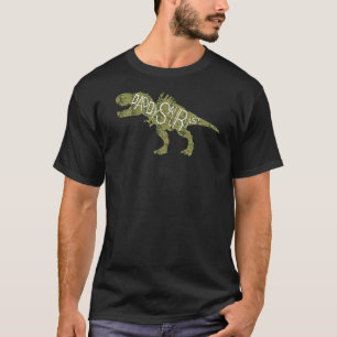 Fathers Day - Green Daddysaurus Dinosaur T-Shirt
