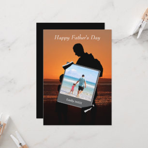 Fathers day greeting card with photo