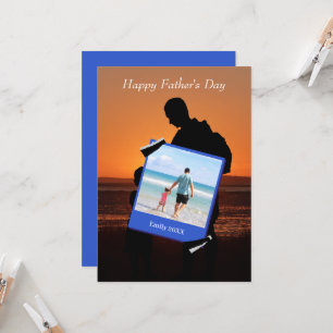 Fathers day greeting card with photo