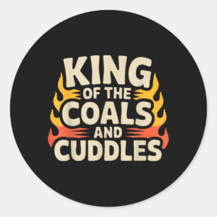 Fathers Day Grilling Dad Grillmaster Daddy Classic Round Sticker